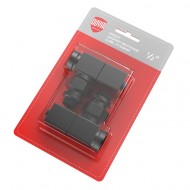 RTE 56.0009 Набор дизайн-вентилей CUBE, угловой (чёрный) 1/2"  RTE 56.0009 Набор дизайн-вентилей CUBE, угловой (чёрный) 1/2"