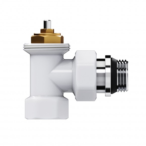 Набор термостатический угловой Royal Thermo Design 1/2"М30х1,5 (Белый)