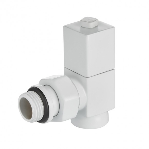 RTE 56.0007 Набор дизайн-вентилей CUBE, угловой (белый) 1/2"  