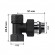 Набор термостатический угловой Royal Thermo Design 1/2"М30х1,5 (Черный)
