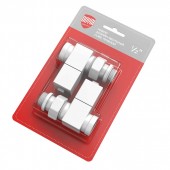 RTE 56.0005 Набор дизайн-вентилей CUBE, прямой (белый) 1/2"   