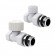 Набор термостатический прямой Royal Thermo Design 1/2"М30х1,5 (Белый)