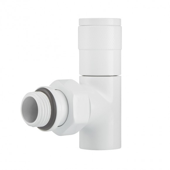 RTE 56.0013 Набор дизайн-вентилей PIANO, угловой (белый) 1/2"  