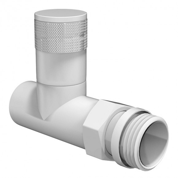 RTE 56.0010 Набор дизайн-вентилей PIANO, прямой (белый) 1/2"  