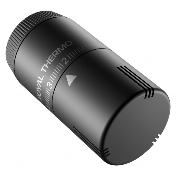 Термоголовка жидкостная Royal Thermo Design М30х1,5 (черный) RATHDN13015BL