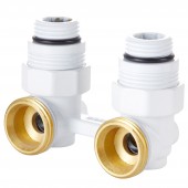 Узел нижнего подключения Royal Thermo угловой 1/2"х3/4" EK (белый) RANPU11234WH